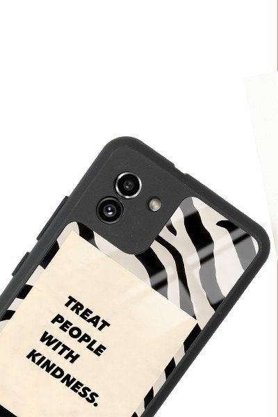Samsung A-03 Zebra Motto Tasarımlı Glossy Telefon Kılıfı