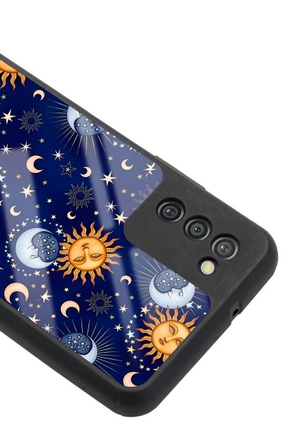 Samsung A-03s Ay Güneş Pijama Tasarımlı Glossy Telefon Kılıfı