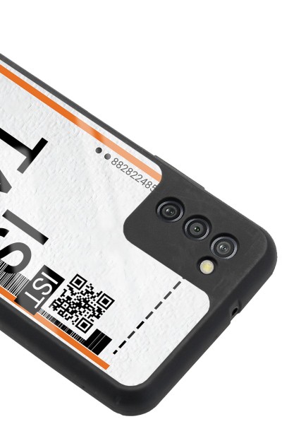 Samsung A-03s Bilet Tasarımlı Tasarımlı Glossy Telefon Kılıfı