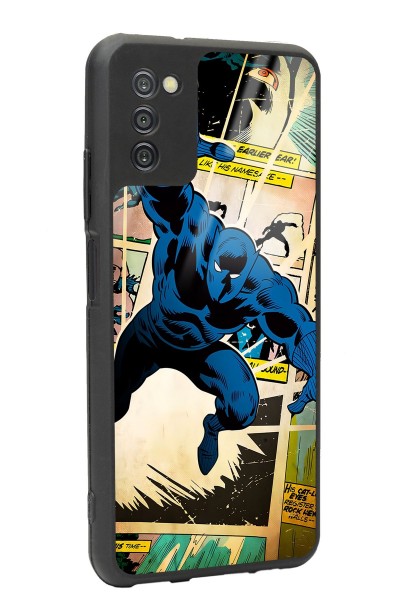 Samsung A-03s Black Panther Kara Panter Tasarımlı Glossy Telefon Kılıfı