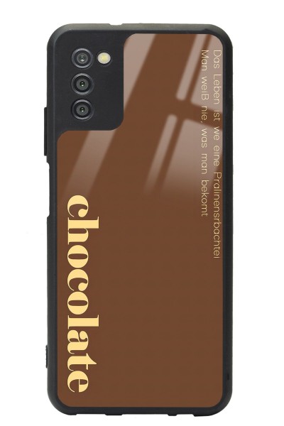 Samsung A-03s Choclate Tasarımlı Glossy Telefon Kılıfı