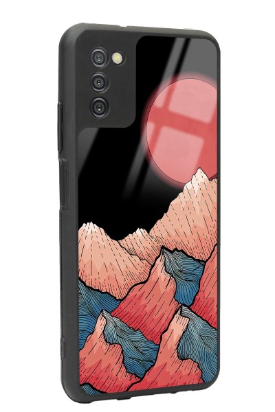Samsung A-03s Dağ Güneş Tasarımlı Glossy Telefon Kılıfı
