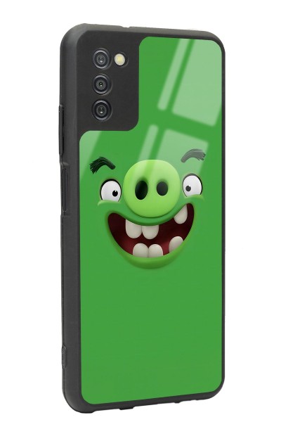 Samsung A-03s Green Angry Birds Tasarımlı Glossy Telefon Kılıfı