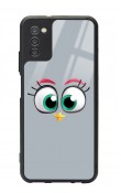 Samsung A-03s Grey Angry Birds Tasarımlı Glossy Telefon Kılıfı