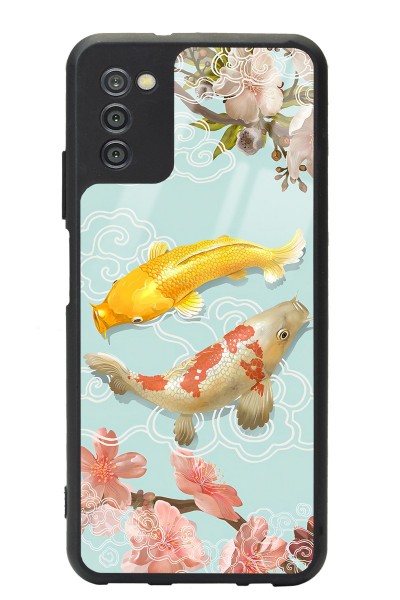 Samsung A-03s Koi Balığı Tasarımlı Glossy Telefon Kılıfı