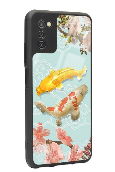 Samsung A-03s Koi Balığı Tasarımlı Glossy Telefon Kılıfı