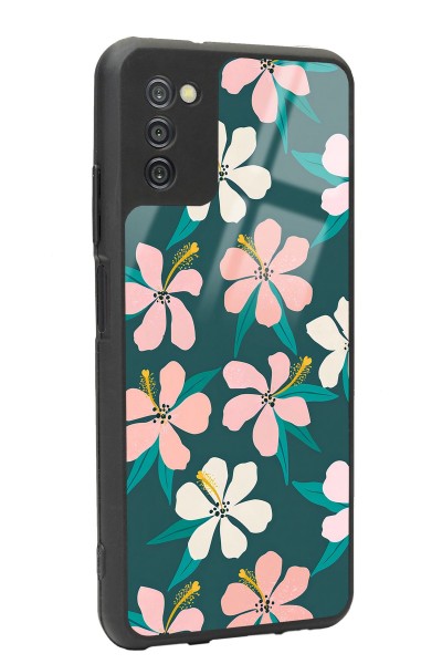Samsung A-03s Leaf Flovers Tasarımlı Glossy Telefon Kılıfı