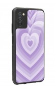 Samsung A-03s Lila Kalp Tasarımlı Glossy Telefon Kılıfı