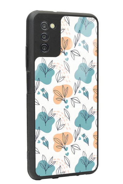Samsung A-03s Minik Yapraklar Tasarımlı Glossy Telefon Kılıfı