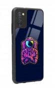 Samsung A-03s Neon Astronot Tasarımlı Glossy Telefon Kılıfı