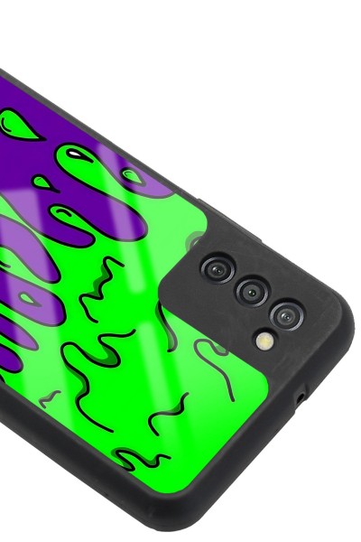 Samsung A-03s Neon Damla Tasarımlı Glossy Telefon Kılıfı