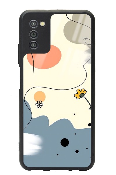 Samsung A-03s Nude Papatya Tasarımlı Glossy Telefon Kılıfı