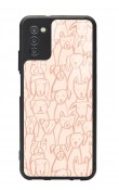 Samsung A-03s Pink Dog Tasarımlı Glossy Telefon Kılıfı