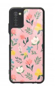 Samsung A-03s Pinky Flowers Tasarımlı Glossy Telefon Kılıfı