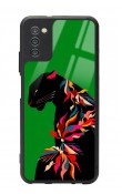 Samsung A-03s Renkli Leopar Tasarımlı Glossy Telefon Kılıfı