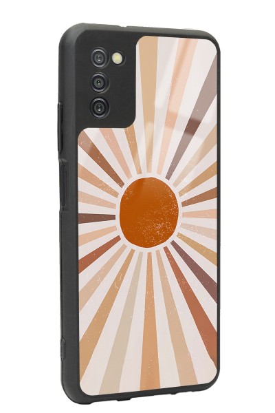 Samsung A-03s Retro Güneş Tasarımlı Glossy Telefon Kılıfı
