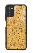 Samsung A-03s Sarı Bindanlı Tasarımlı Glossy Telefon Kılıfı
