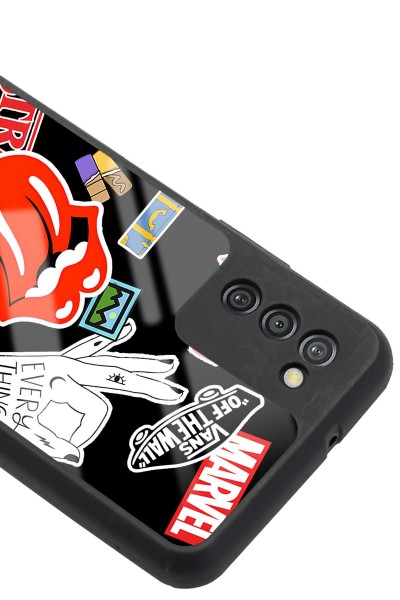 Samsung A-03s Sticker Tasarımlı Glossy Telefon Kılıfı