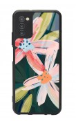 Samsung A-03s Suluboya Çiçek Tasarımlı Glossy Telefon Kılıfı