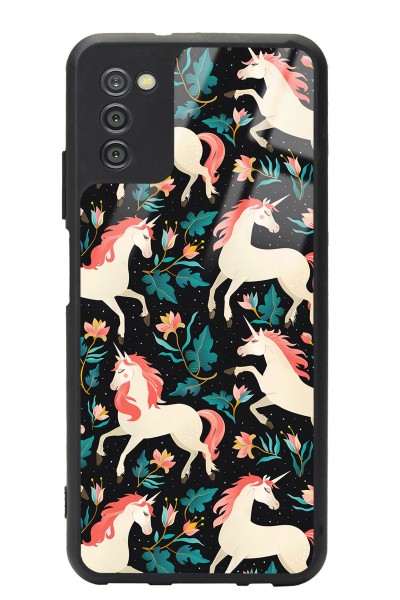 Samsung A-03s Unicorn Desenli Tasarımlı Glossy Telefon Kılıfı