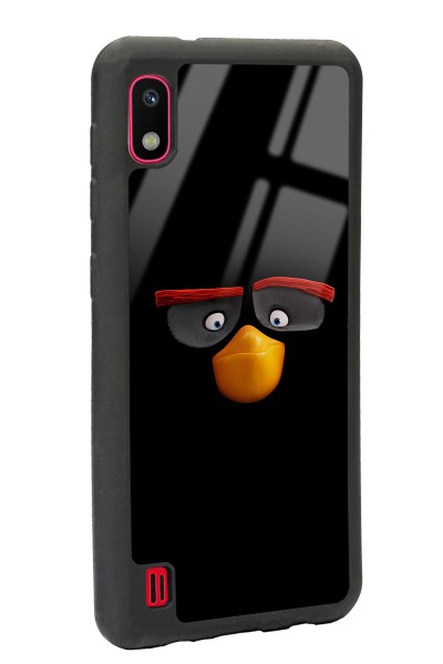 Samsung A-10 Black Angry Birds Tasarımlı Glossy Telefon Kılıfı