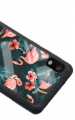 Samsung A-10 Flamingo Leaf Tasarımlı Glossy Telefon Kılıfı