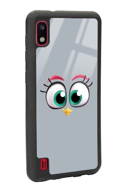 Samsung A-10 Grey Angry Birds Tasarımlı Glossy Telefon Kılıfı