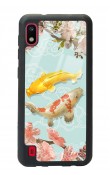 Samsung A-10 Koi Balığı Tasarımlı Glossy Telefon Kılıfı
