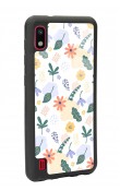 Samsung A-10 Minik Çiçekler Tasarımlı Glossy Telefon Kılıfı