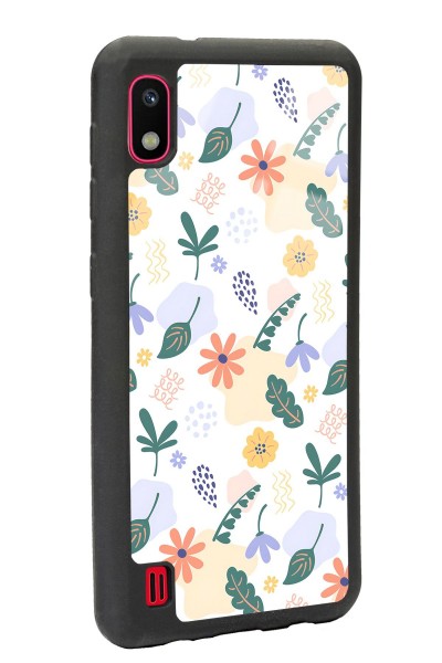 Samsung A-10 Minik Çiçekler Tasarımlı Glossy Telefon Kılıfı