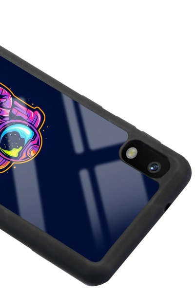 Samsung A-10 Neon Astronot Tasarımlı Glossy Telefon Kılıfı