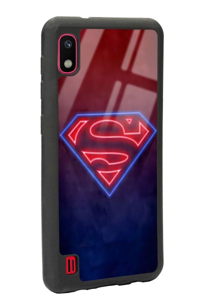 Samsung A-10 Neon Superman Tasarımlı Glossy Telefon Kılıfı