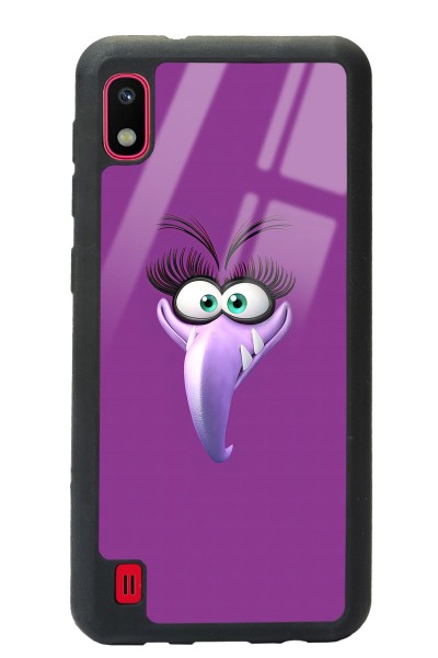 Samsung A-10 Purple Angry Birds Tasarımlı Glossy Telefon Kılıfı