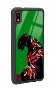 Samsung A-10 Renkli Leopar Tasarımlı Glossy Telefon Kılıfı