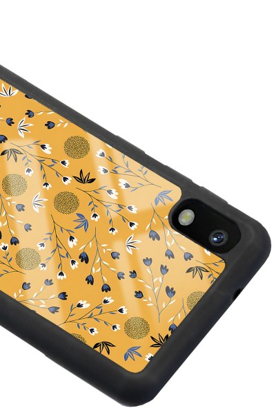 Samsung A-10 Sarı Bindanlı Tasarımlı Glossy Telefon Kılıfı