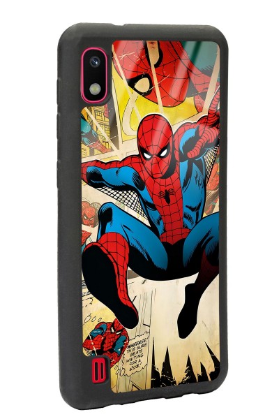 Samsung A-10 Spider-man Örümcek Adam Tasarımlı Glossy Telefon Kılıfı