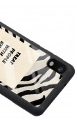 Samsung A-10 Zebra Motto Tasarımlı Glossy Telefon Kılıfı