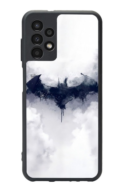 Samsung A-13 Beyaz Batman Tasarımlı Glossy Telefon Kılıfı