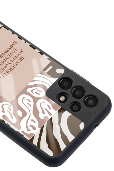 Samsung A-13 Emoji Zebra Tasarımlı Glossy Telefon Kılıfı