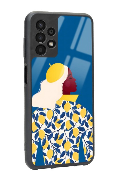 Samsung A-13 Lemon Woman Tasarımlı Glossy Telefon Kılıfı