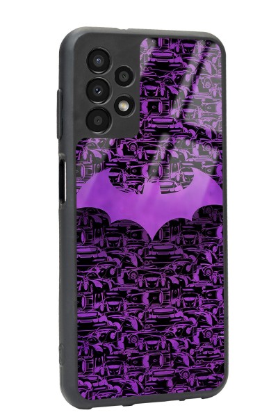 Samsung A-13 Lila Batman Tasarımlı Glossy Telefon Kılıfı