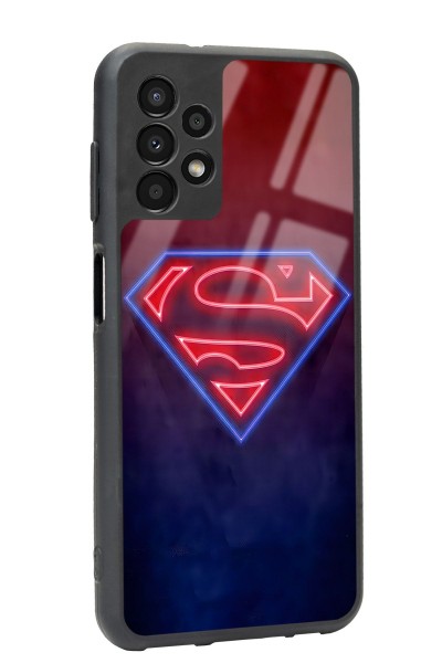 Samsung A-13 Neon Superman Tasarımlı Glossy Telefon Kılıfı