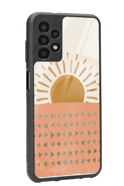 Samsung A-13 Suluboya Güneş Tasarımlı Glossy Telefon Kılıfı