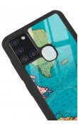 Samsung A-21s Atlantic Map Tasarımlı Glossy Telefon Kılıfı
