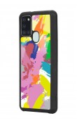 Samsung A-21s Colored Brush Tasarımlı Glossy Telefon Kılıfı