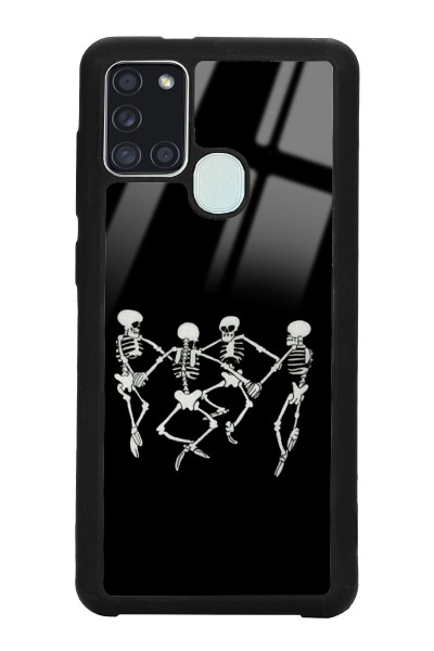Samsung A-21s Dancer Skeleton Tasarımlı Glossy Telefon Kılıfı