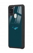 Samsung A-21s Doodle Fish Tasarımlı Glossy Telefon Kılıfı
