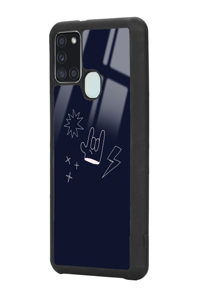 Samsung A-21s Doodle Punk Tasarımlı Glossy Telefon Kılıfı