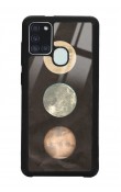 Samsung A-21s Night Moon Tasarımlı Glossy Telefon Kılıfı