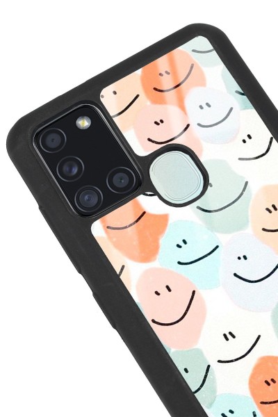 Samsung A-21s Nude Smile Tasarımlı Glossy Telefon Kılıfı
